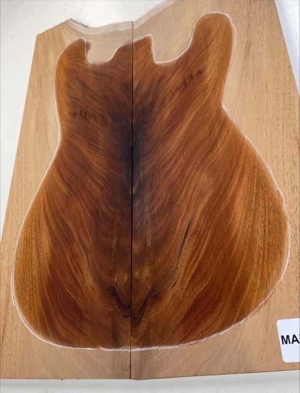 Top Mahagoni Swietenia Pyramide 8mm - Einzelstück #015